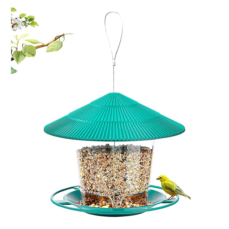 バードフィーダー Amazon | バードフィーダー 餌入れ プラスチック 小鳥 野鳥 屋根