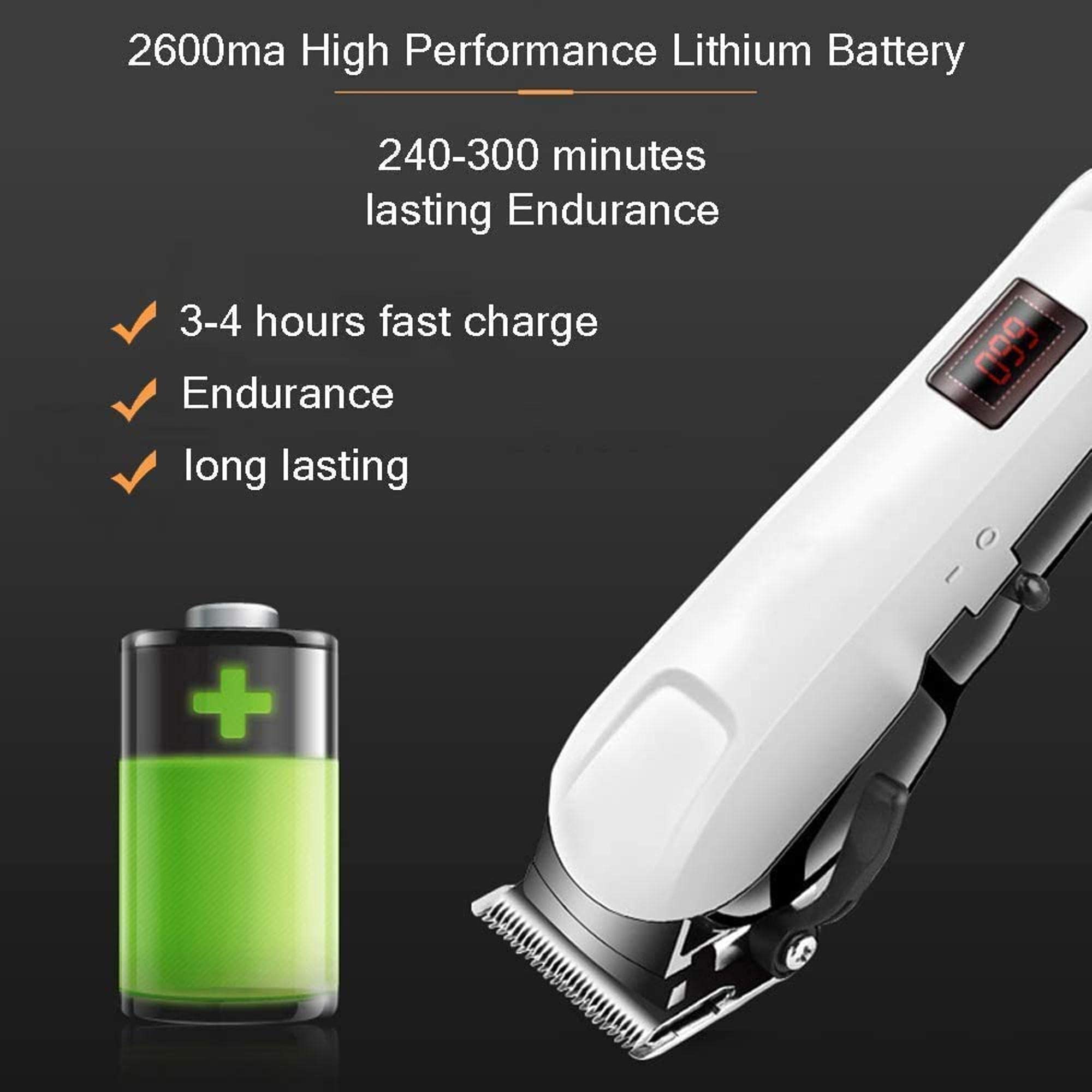 Dealsure Trimmer Men for Private Parts | Professional Hair Clipper & Trimer | Rechargeable Trimmer Men Beard | Cord & Cordless with Low Noise & Easy Grip | White 2