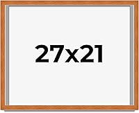 Vista 88 de Marco marrón de 18 x 24 pulgadas, marco de madera maciza de nuez de miel, ancho de moldeo de 0.875 pulgadas, profundidad de rabo de 0.875 pulgadas