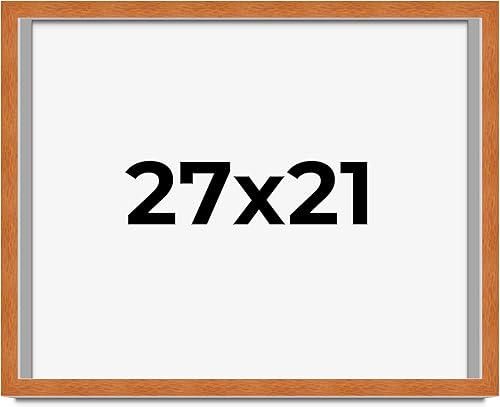 Miniatura 88 de Marco marrón de 18 x 24 pulgadas, marco de madera maciza de nuez de miel, ancho de moldeo de 0.875 pulgadas, profundidad de rabo de 0.875 pulgadas