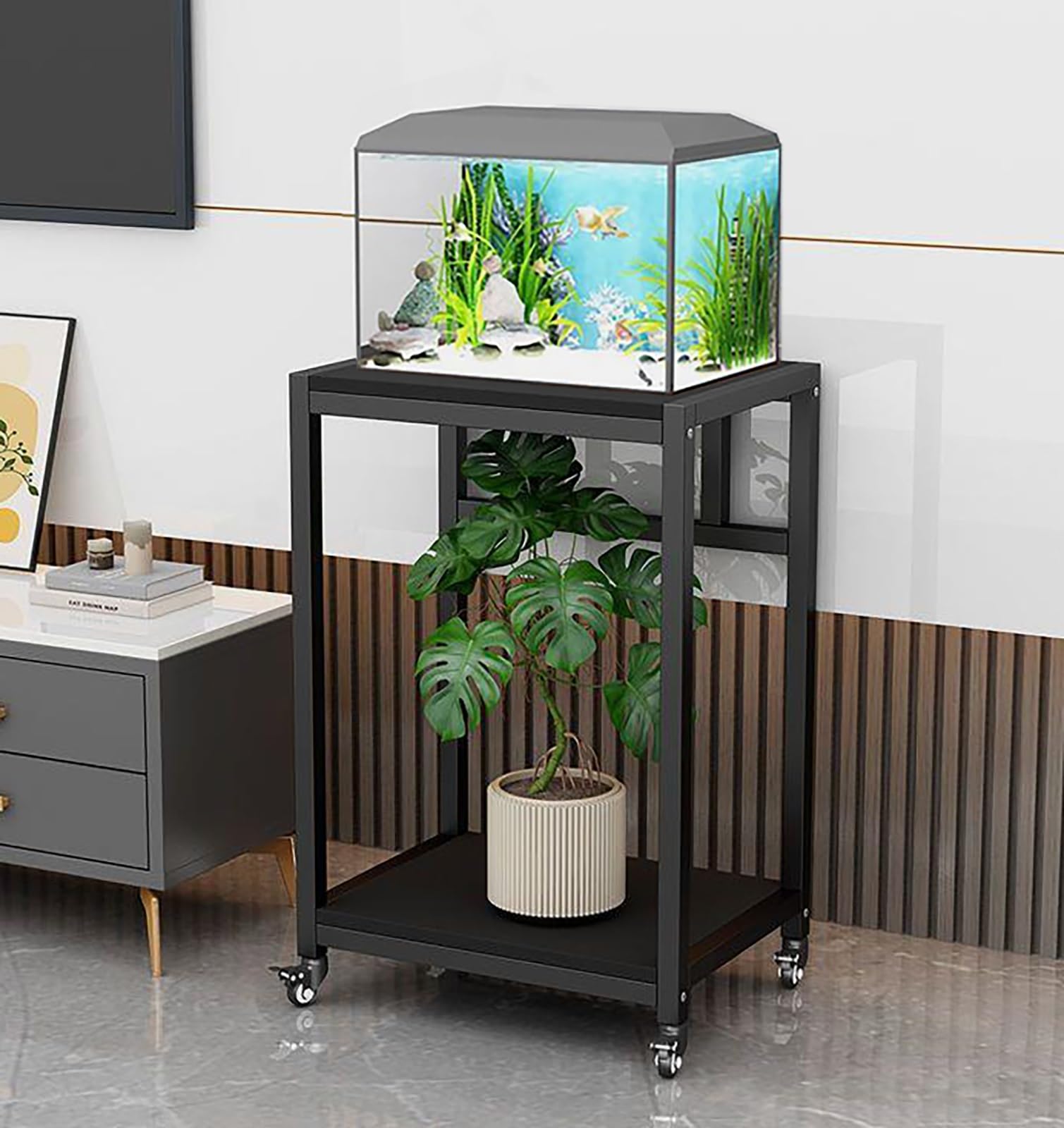 Meuble aquarium polyvalent pour sublimer votre couloir ou bureau
