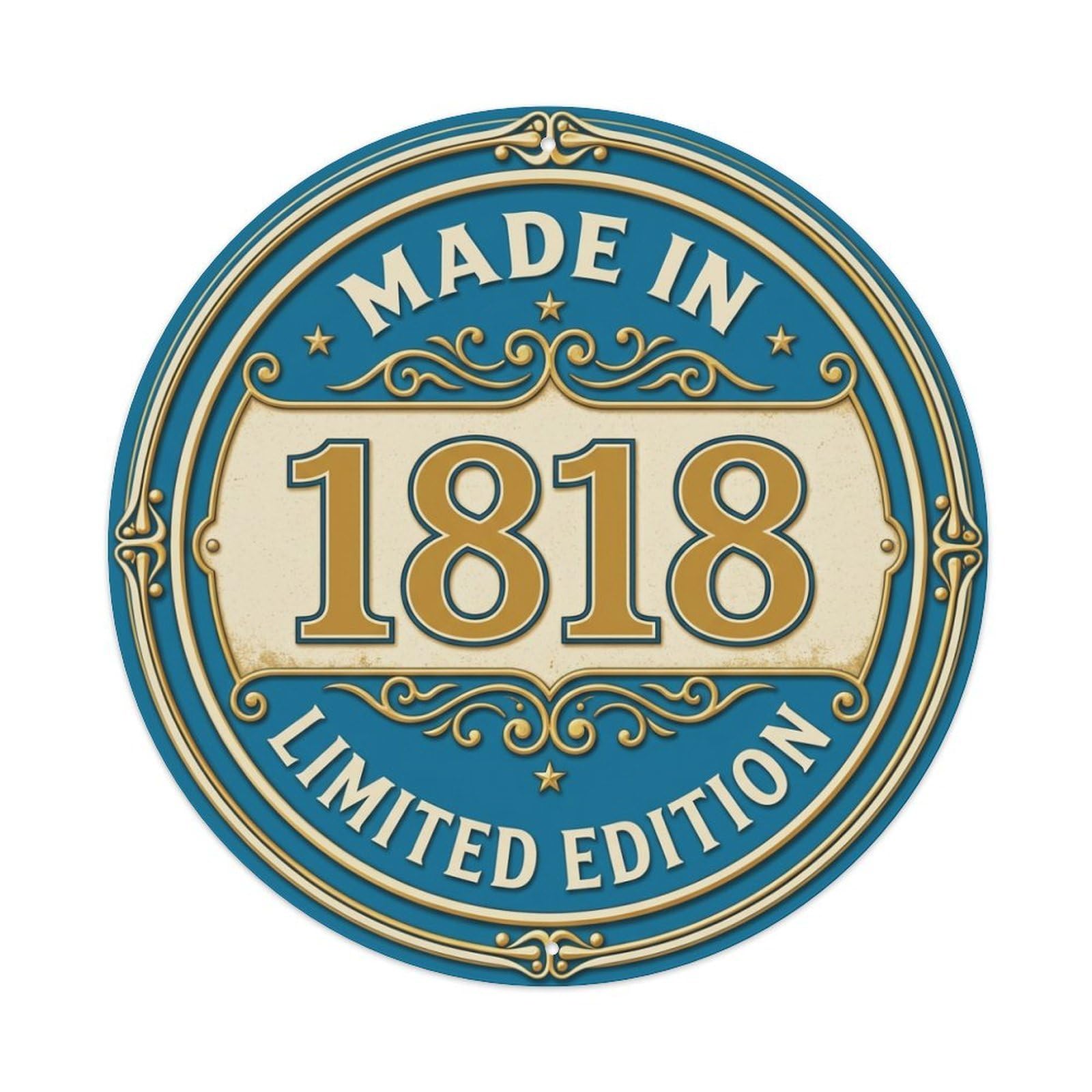 Made In 1818 Limited Edition Metal Tin Sign