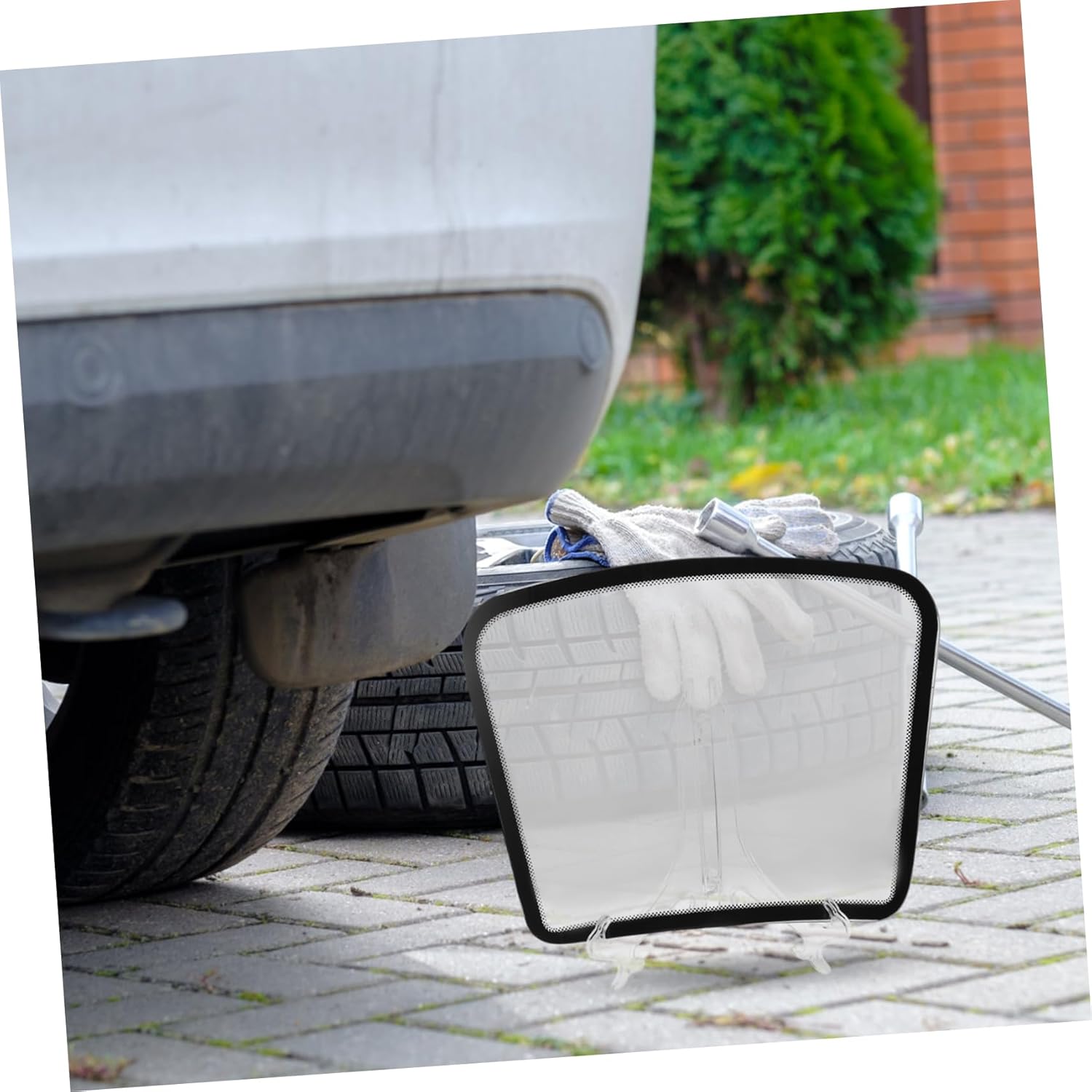 Realistic Car Windshield Model Display Stand Static Cling Sticker Holder Front Windshield Sample Storage for Model Cars