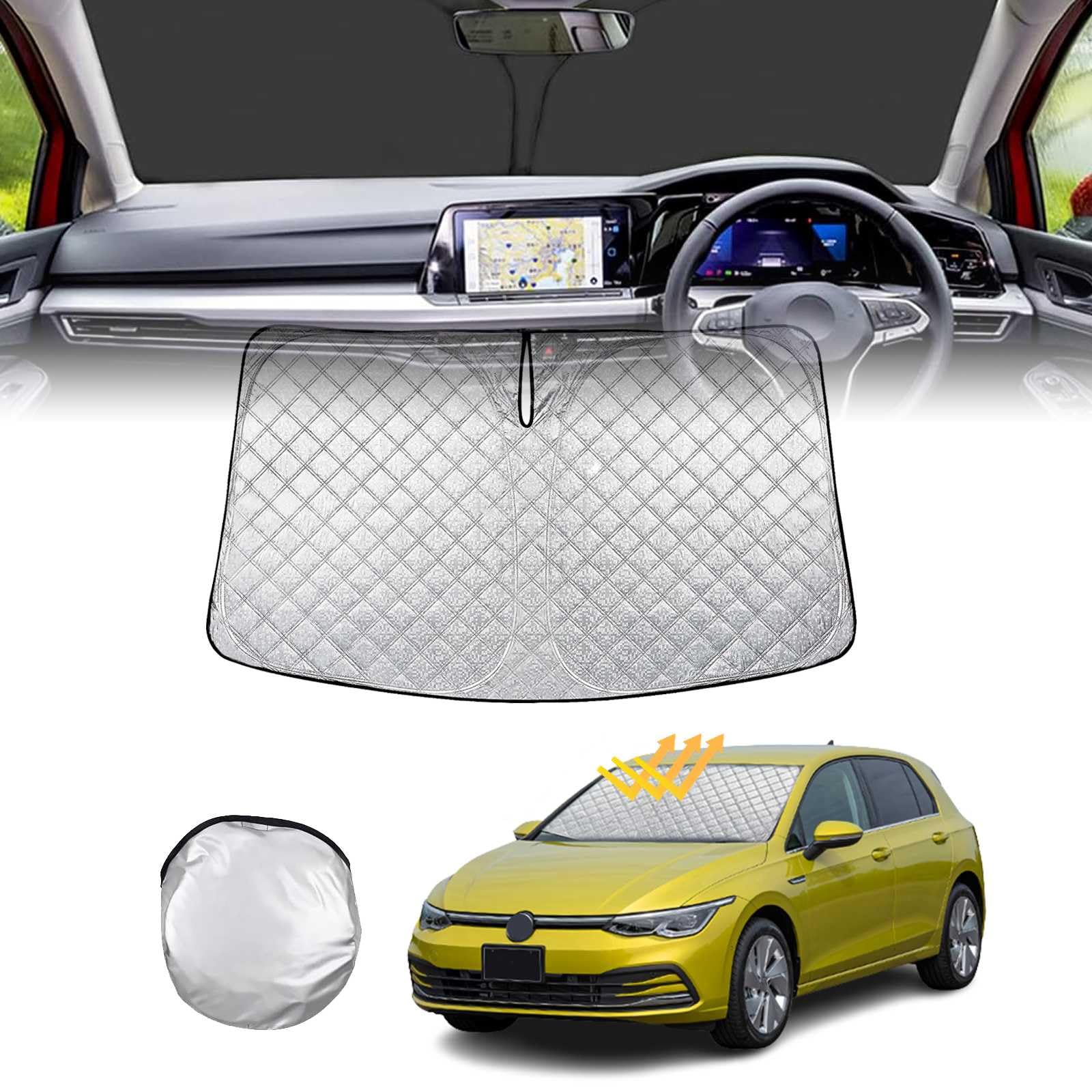 Amazon | 車用サンシェード 車専用設計 フォルクスワーゲン・GOLF