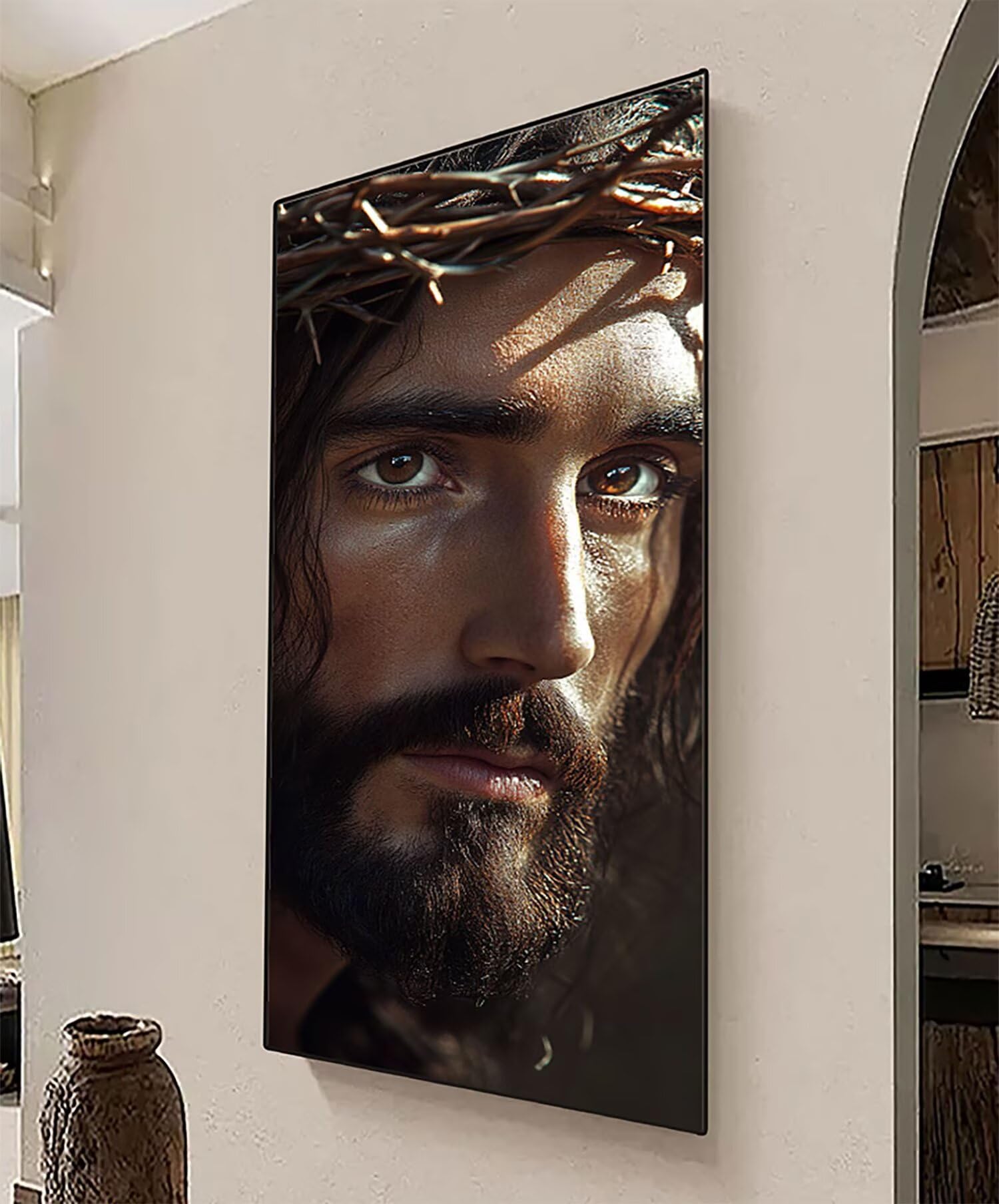 5D Jesús Diamond Painting Adultos, Dios Diamond Painting Grande 140x70cm, DIY Pintura Diamante Pintura por Numeros Cristal Punto de Cruz Diamante Manualidades Kit para Decoración Hogar, Regalo 0R-983