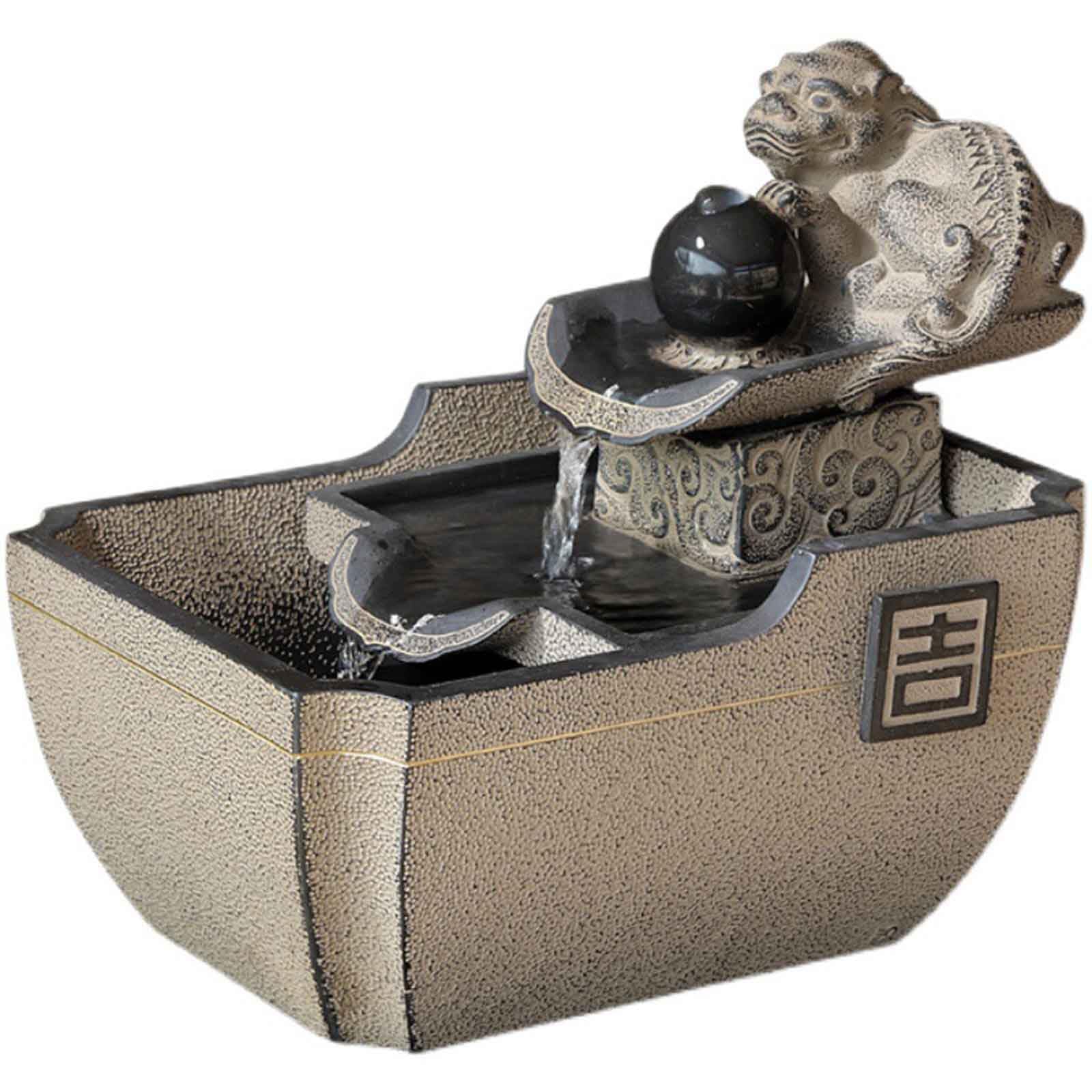 Fuente interior para sala de estar que crea un ambiente zen en el hogar