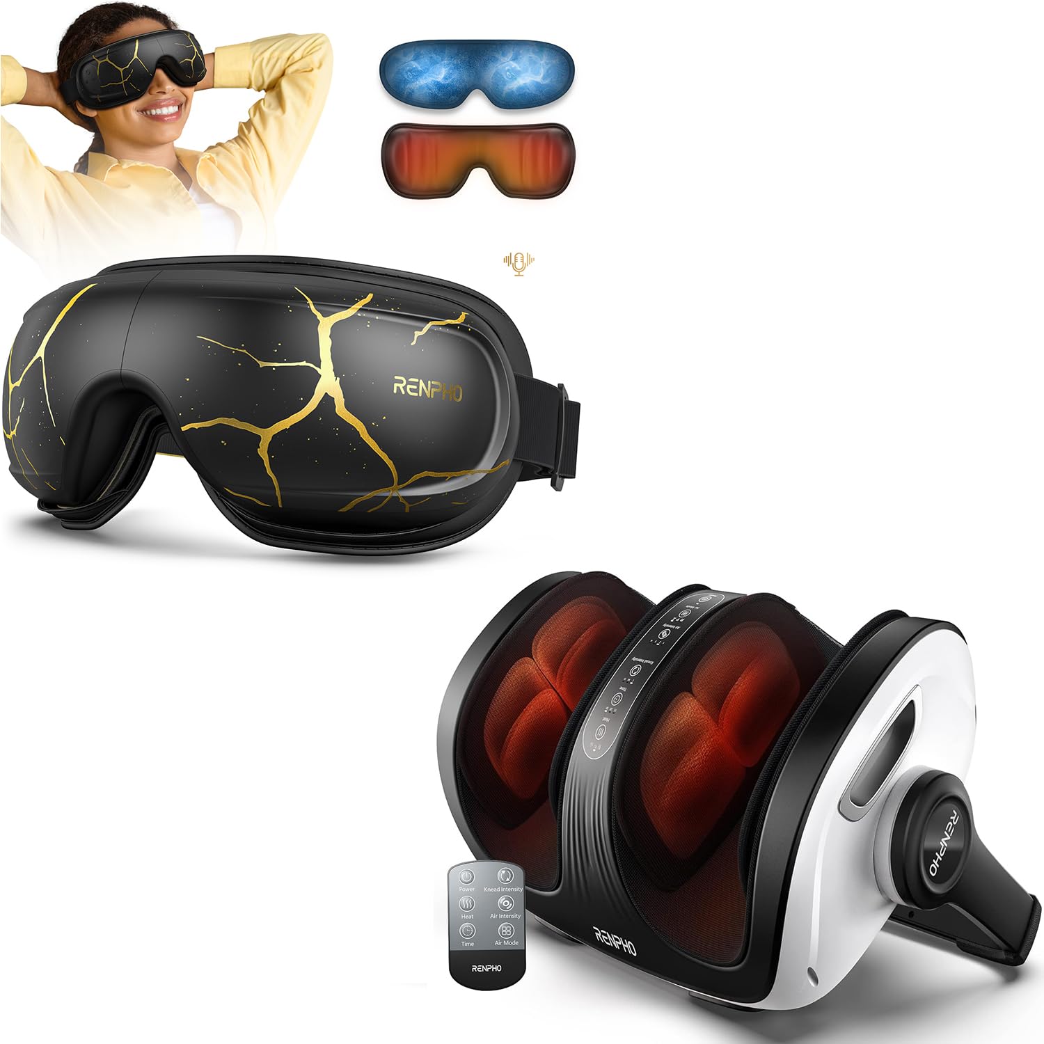 RENPHO Eye Massager Foot Massager with Heat
