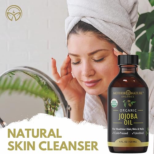 Miniatura 7 de Aceite de jojoba para madre naturaleza orgánico certificado USDA 100 puro prensado en frío y sin refinar hidratante natural para cara cabello y piel