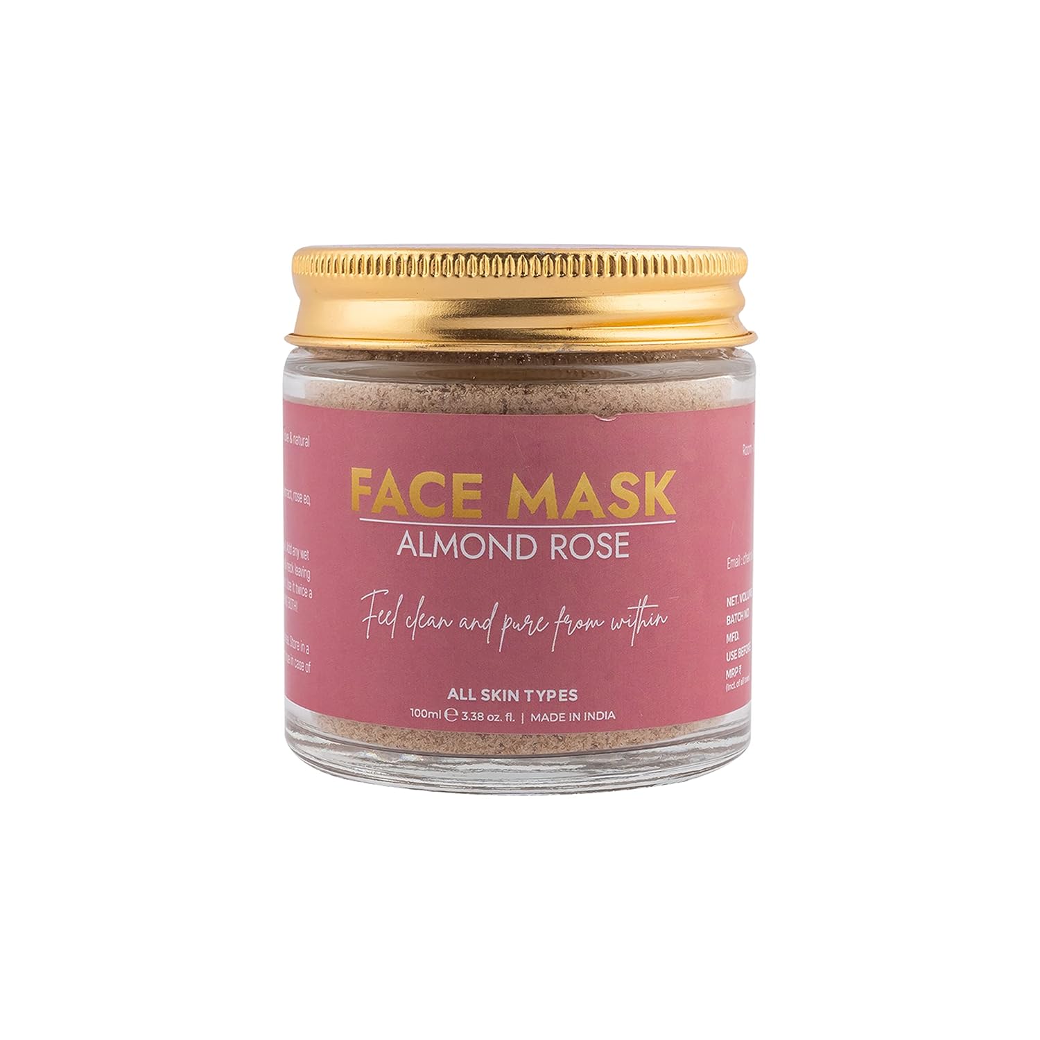 Buy Muloha Almond Rose Face Mask For Women, For All Skin types (100ml