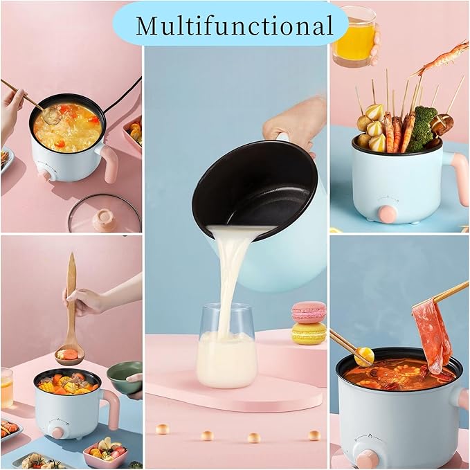 Olla Eléctrica de Cocción Rápida AUNMAS, Mini, Antiadherente miniatura 8