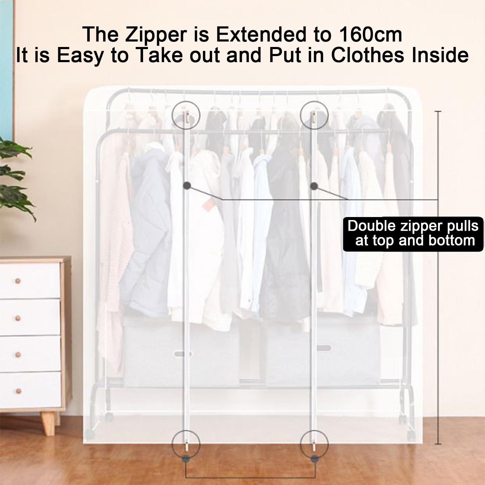 Amazon.com: Garment Rack Covers, Cover for Clothes Racks