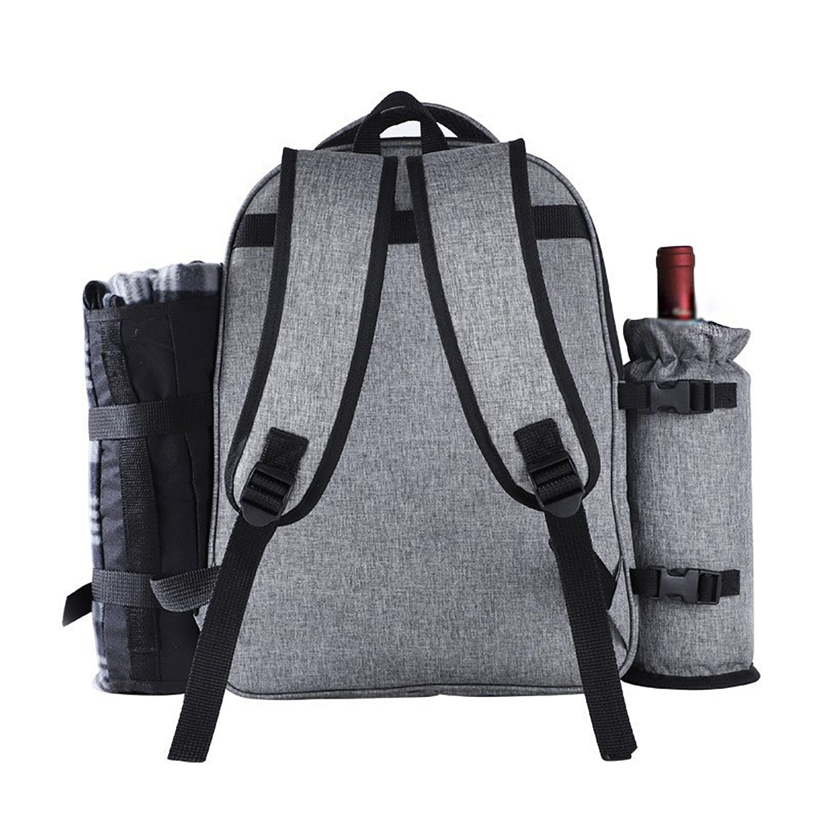 Zaino termico termico, borsa termica per il pranzo a due piani, leggera, con tagliere, grande capacità, impermeabile, per viaggi, escursionismo, spiaggia, scuola, campeggio, barbecue