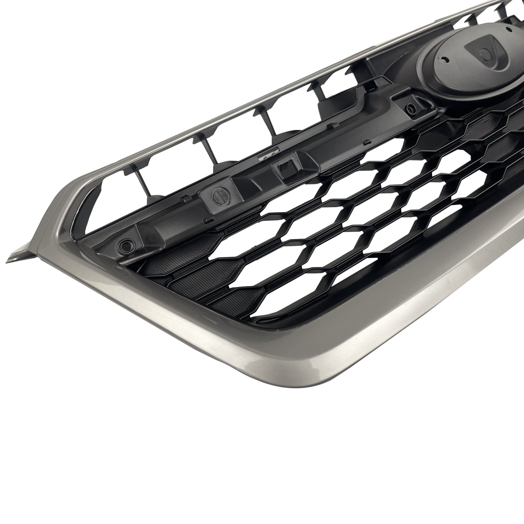 FITRITE Front Grille For 2012-2014 Subaru Impreza (Sedan/Wagon, Non-WRX) - Silver Shell, Black Insert, Direct OEM Fit - View #8
