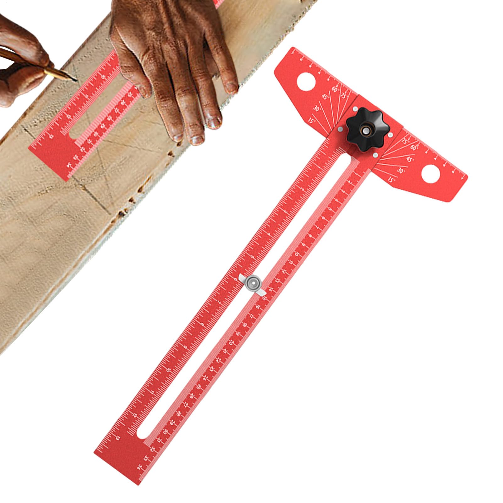 Regla De Construcción | Escuadra En T Deslizante De Aluminio | Escuadra T,Para Construcción Dibujo Pintura Instalación De Hardware Carpintería Renovación