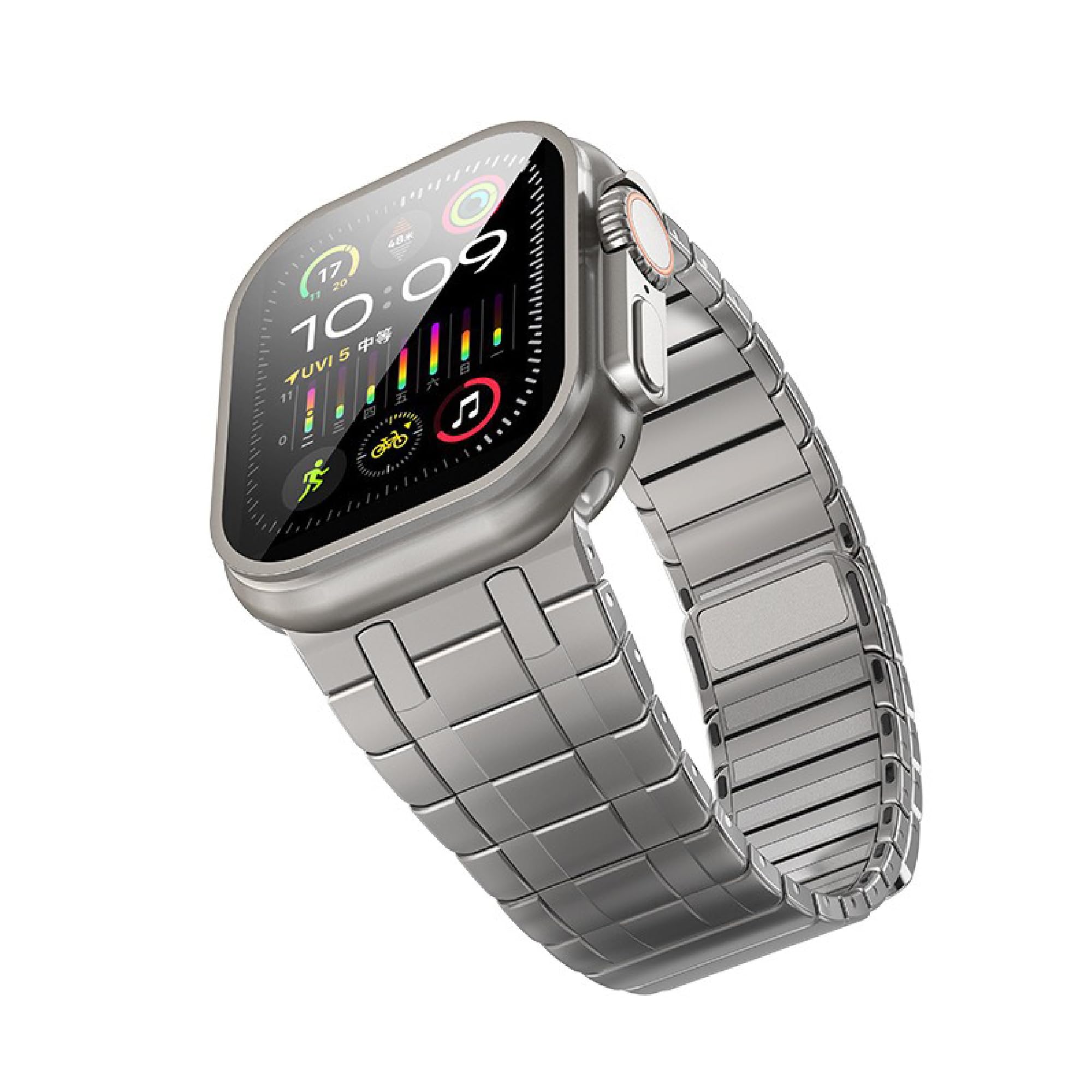 Apple Watch - [美品]Apple Watch純正ステンレスリンクブレスレット42・44mm対応 Apple Watch アップルウォッチ バンド ステンレス リンク