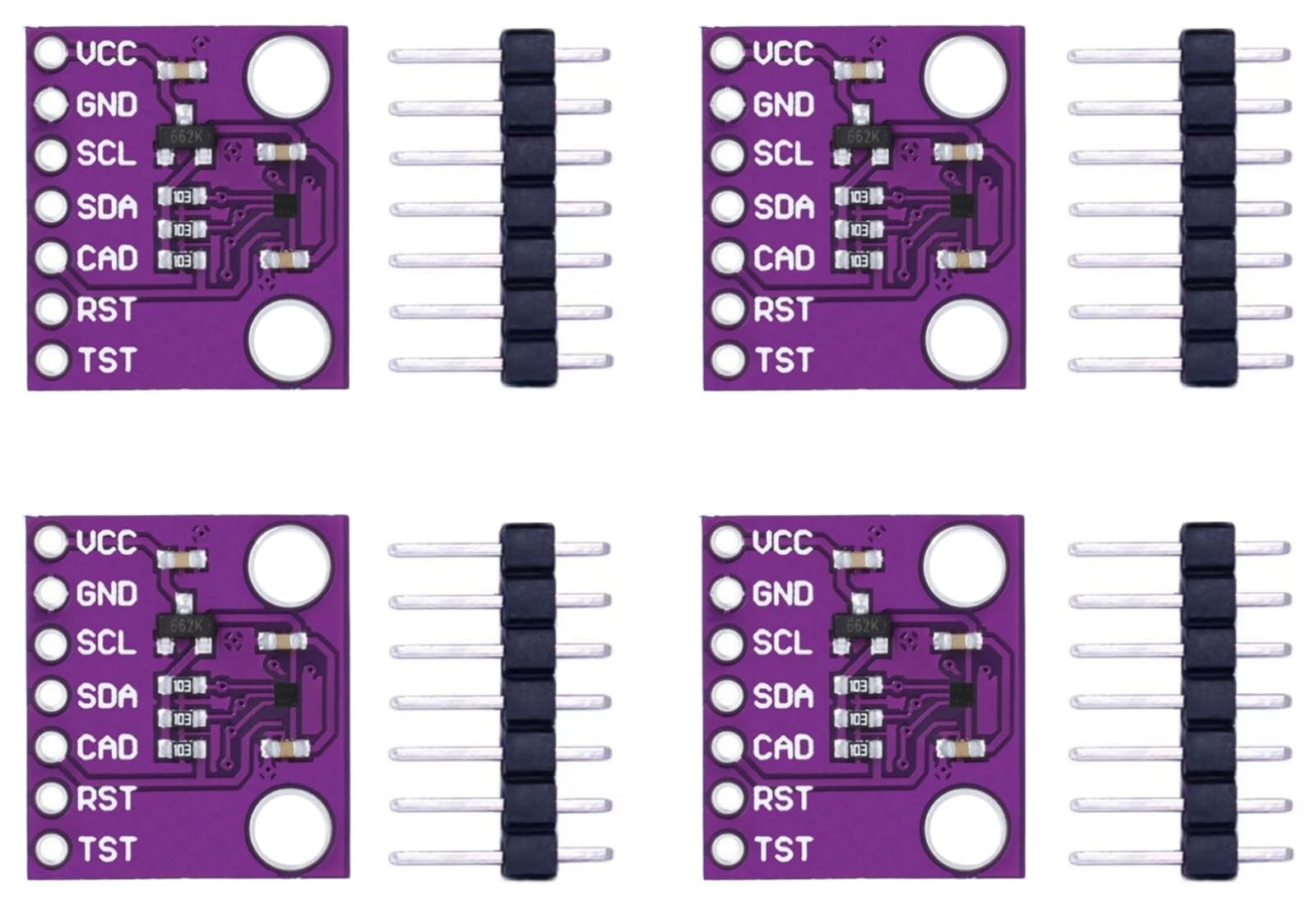 4PCS MCU-9911 AK09911C Geomagnetic Hall Sensor, High Sensitive 3-Axis Magnetometer Compass Module DIY Electronic Components (4)