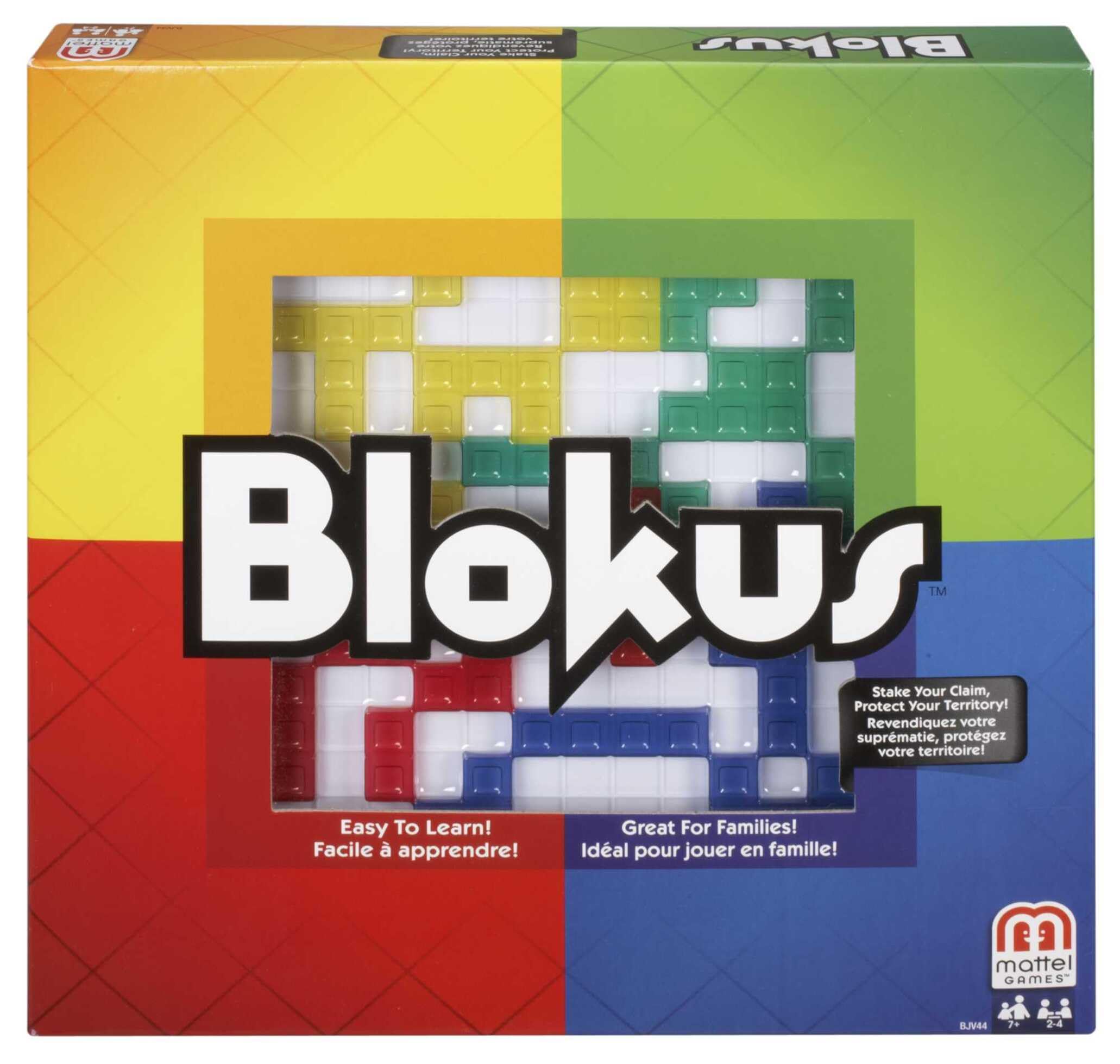 Mattel Games Blokus - Gioco di Strategia - Tabellone con 21 Pezzi Colorati Rossi - Verdi - Gialli - Da Posizionare a Turno - Regalo per Bambini 7+ Anni e Adulti, BJV44