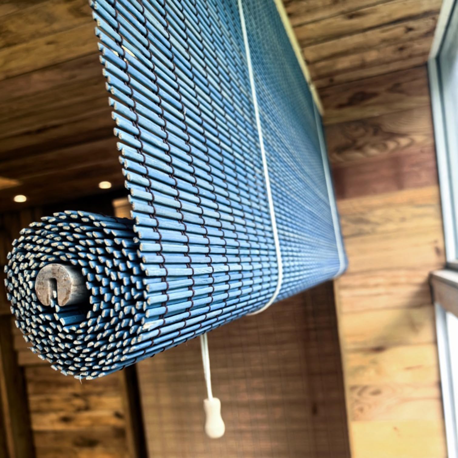 Tenda A Rullo In Bambù 110x150 Cm - Parasole Naturale Per Interni/Esterni, Stile Retrò - Foto 3