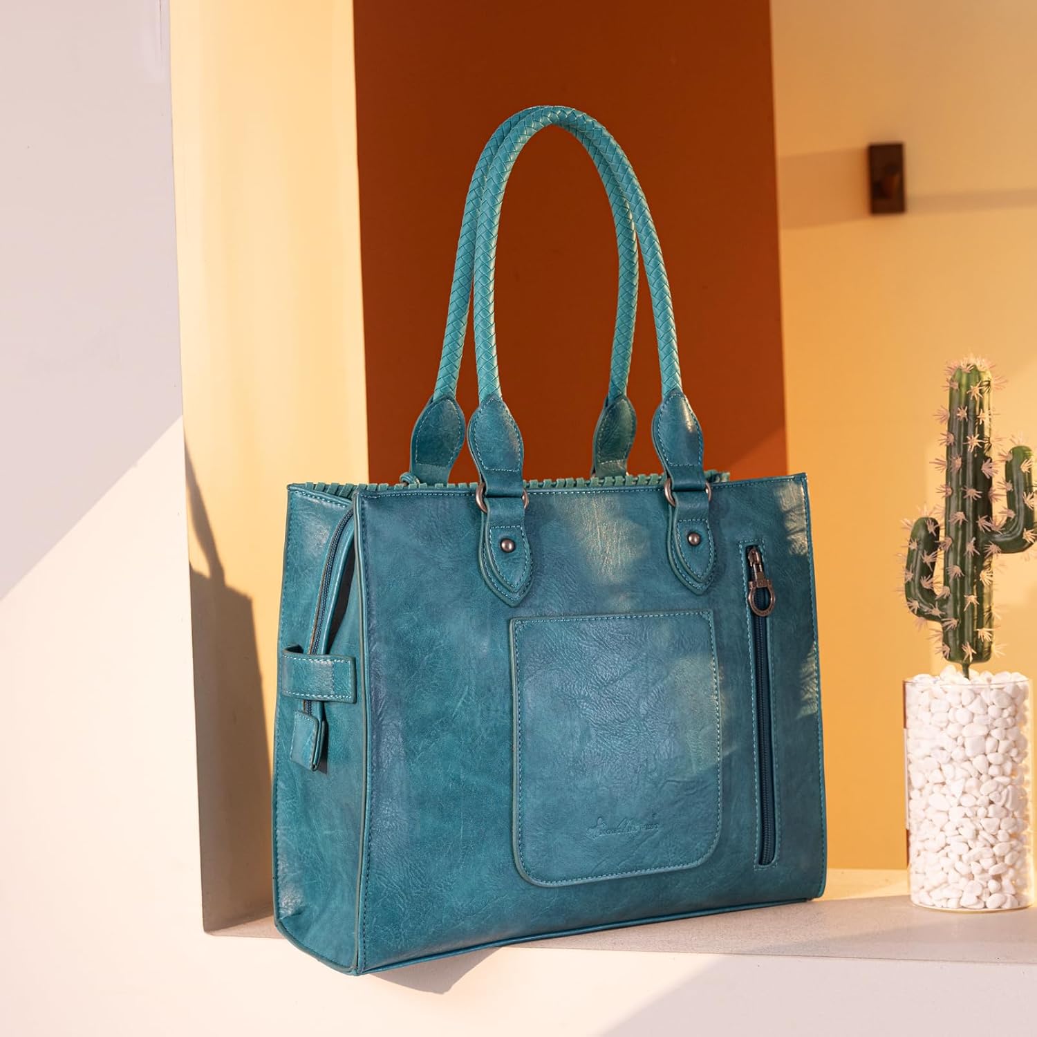 Montana West Western Tooling Handbags Vintage Prints and Whipstitch Craftsmanship - Image 7