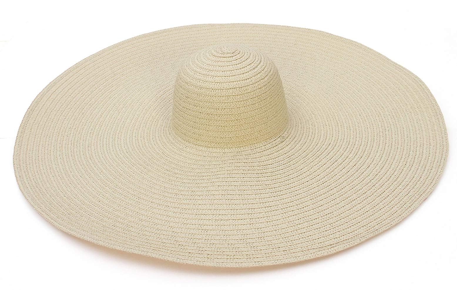 GEMVIE Sombreros de Paja de Mujer Pamelas para Mujer Playa Moda Grande Anti-Ultravioleta Plegable Sombrero de Sol para Vacacion Playa