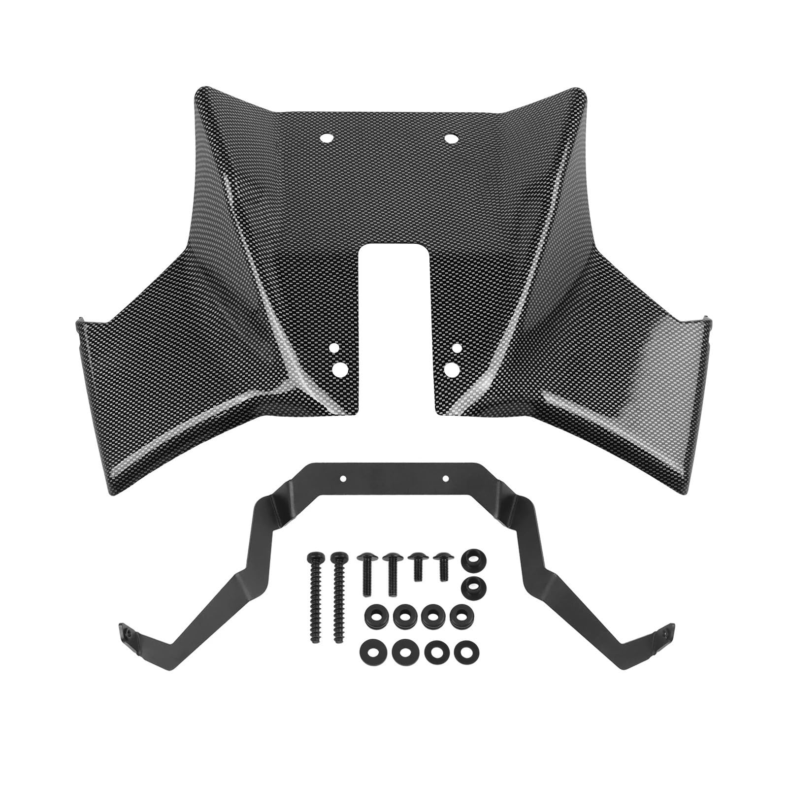 Spoiler szyby przedniej motocykla regulowany Do motocykla Suzuki GSX 8S 2023-2025 Naked Front Spoiler Downforce Winglet Aerodynamiczny Deflektor Zestaw GSX-8S GSX8S 2025(Grid pattern)