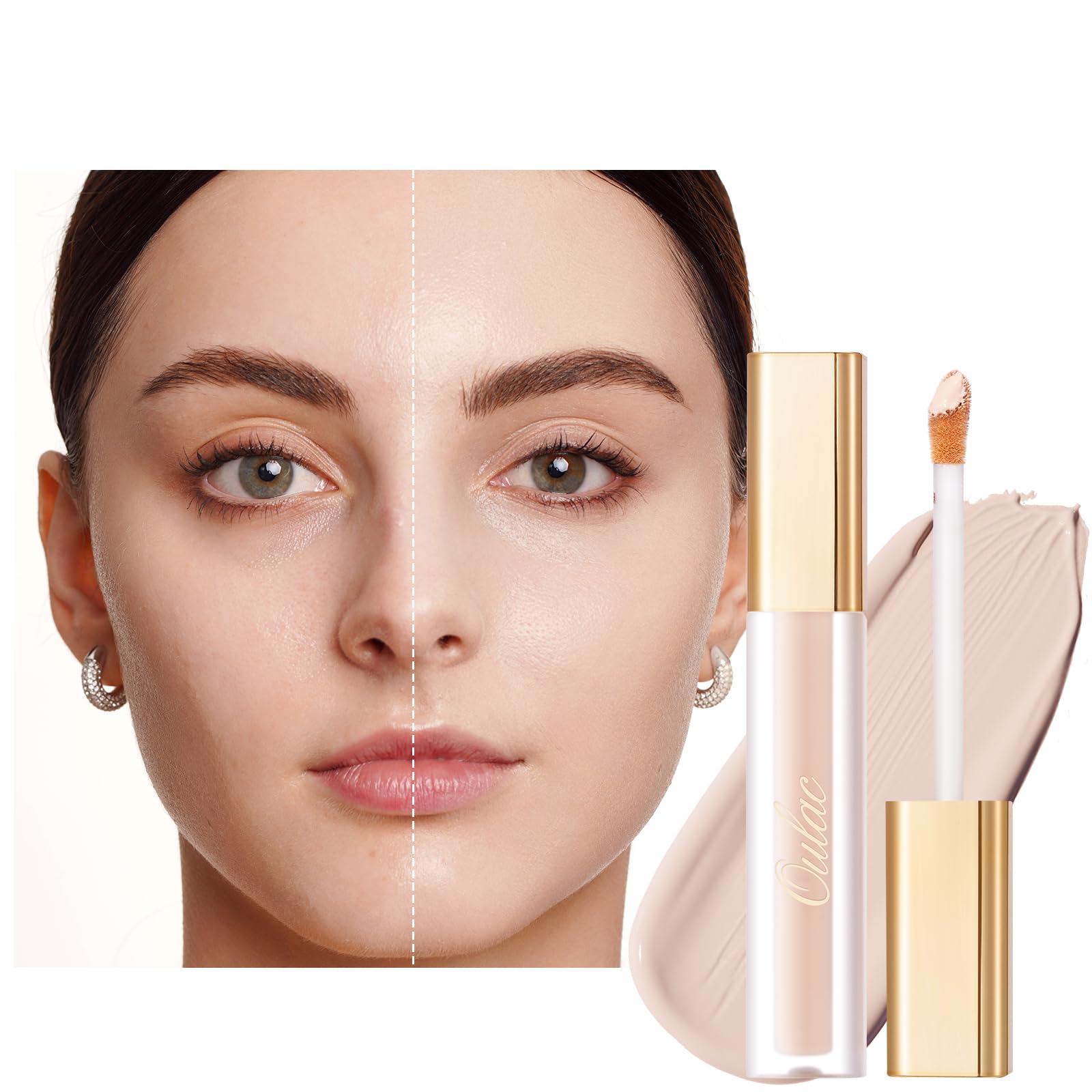 Full Coverage Concealer - Long Lasting Fair Under Eyes Makeup, Multipurpose, Moisturising & Hydrating Formula, Shade: W0 Fair