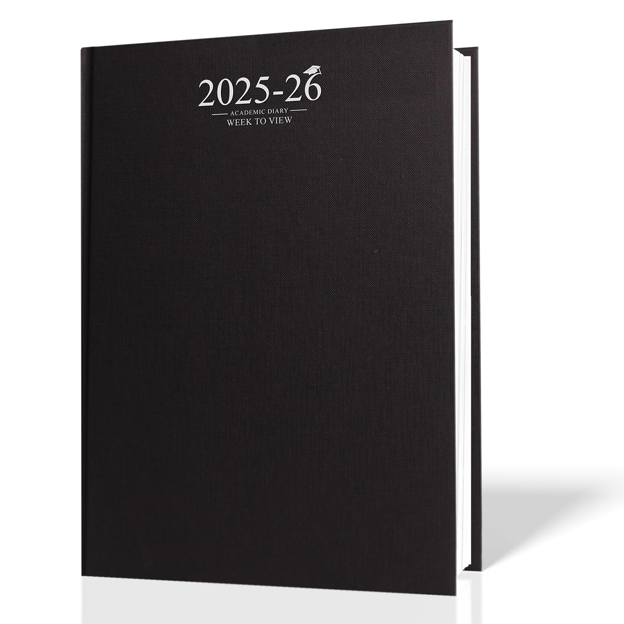G4GADGET 2025-2026 Academic Diary, A5 Week to View, Black, Case-bound, Student Planner