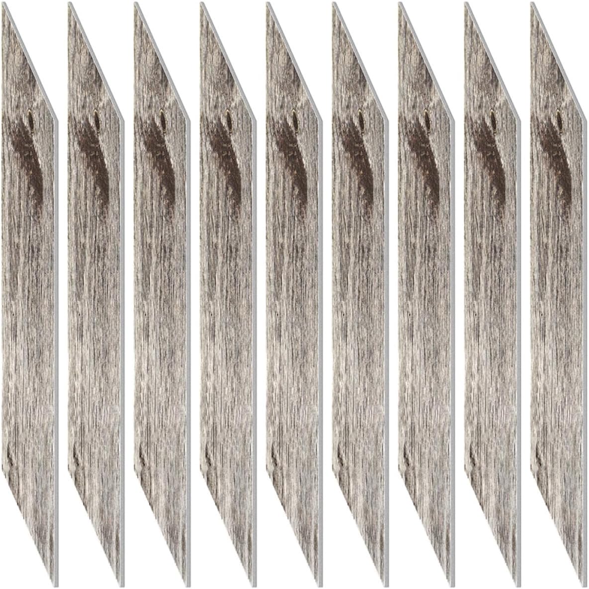 Ciieeo 3D Matte Eva Waterproof Wall Stickers, Thick Self-Adhesive Wood Grain Tile Decals for Kitchen and Bathroom, 9pcs Set Peel and Stick Decorative Tile Paste for Home Wall Decor