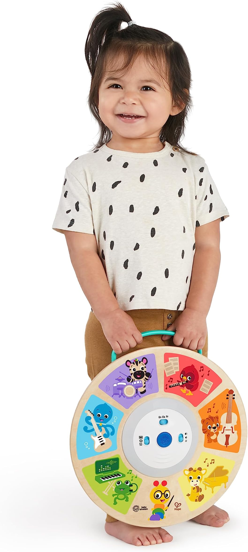 Baby Einstein Cal's Smart Sounds Symphony Magic Touch Wooden Electronic Activity Toy, Ages 6 Months +