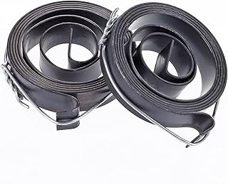 TOPPROS Pack of 2 Drill Press Return Spring, Quill Spring Feed Return Coil Spring Assembly, 2.2Ft Long, 35 x 8 x 0.8mm
