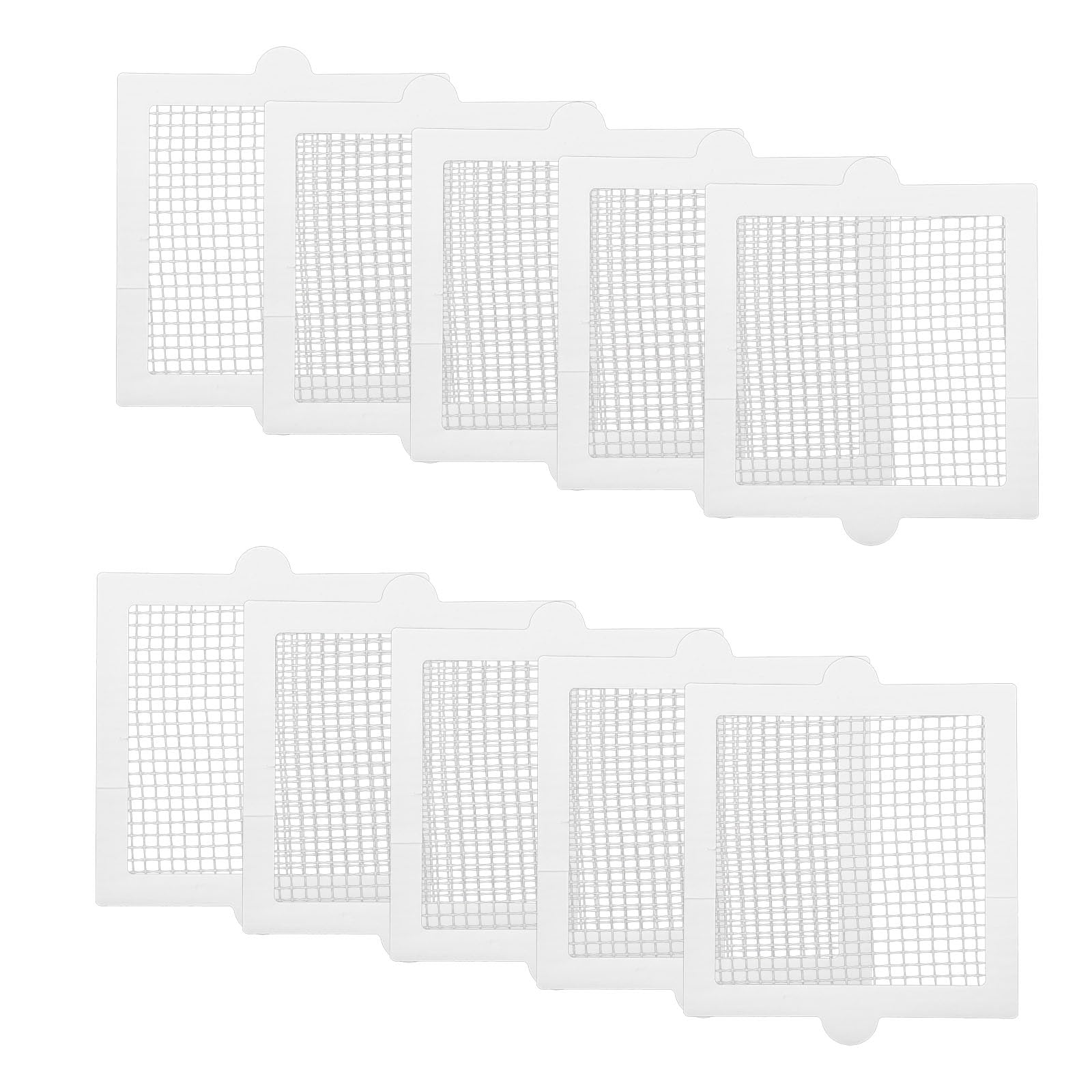 RANRAO 50PCS Monouso Doccia Capelli Catcher, Doccia Scarico Capelli Catcher, Mesh Adesivi Copertura di Scarico per Doccia Scarico Bagno Vasca Da Bagno Cucina