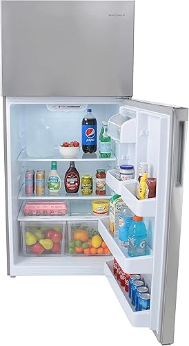 Miniatura 4 de West Bend WB01800TMFDSS Frost Free - Refrigerador de tamaño de apartamento, 18 pies cúbicos, metálico