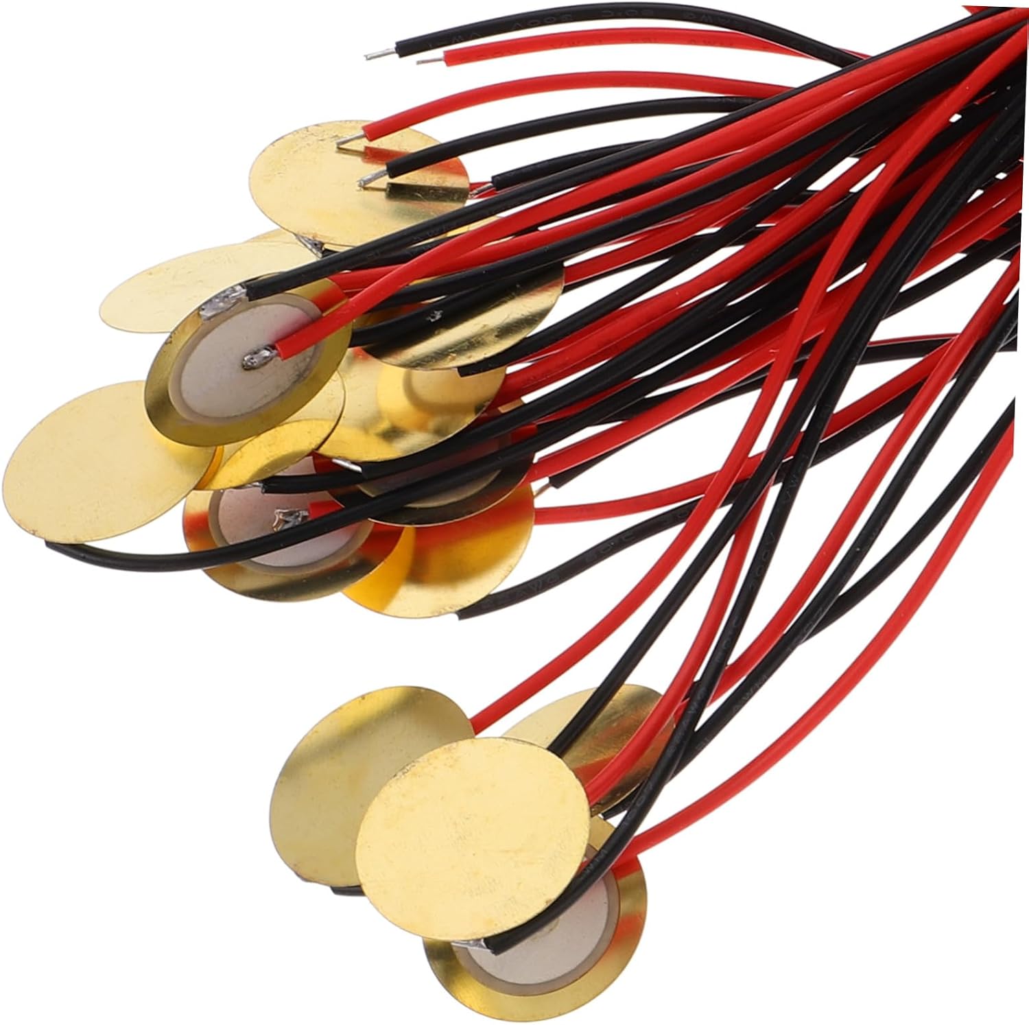 Hemoton 15pcs Disc Acoustic Pickup Transducer for Guitar and Drums Design Wire for Musicians Seeking Versatile Sound