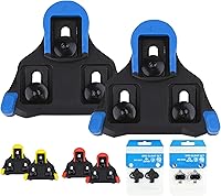 Vista 2 de NAACOO SPD-SL Bike Cleats Compatible with Shimano SPD-SL Road Pedals & SH-10 SH-11 SH-12 Cleats, Durable 3-Hole Cycling Shoe Clips Easy Clips &
