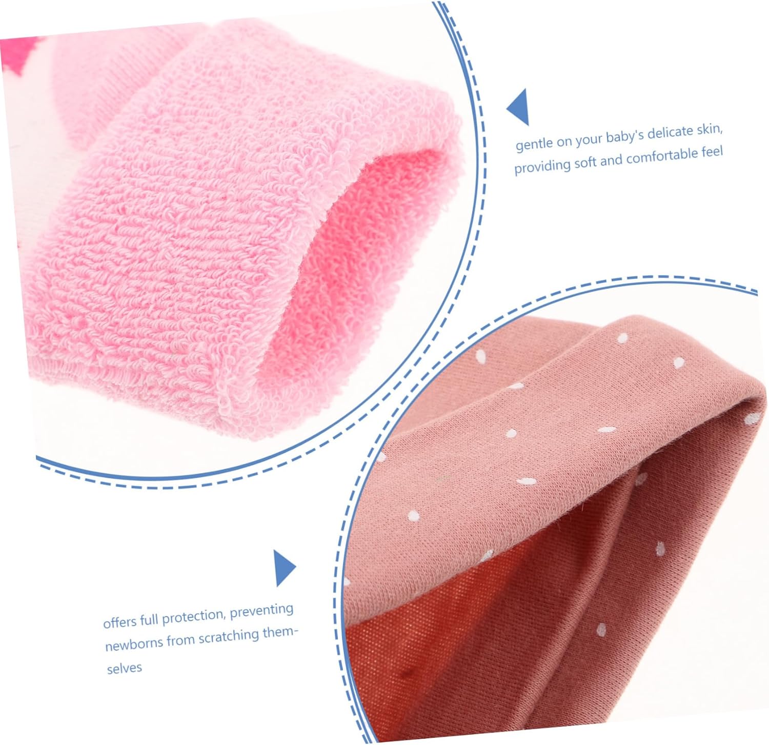 5Sets Soft Cotton Beanie Mittens and Socks for Home Photoshoot Use No Scratch Outfit for Newborns Easy to Wear and Gentle Skin