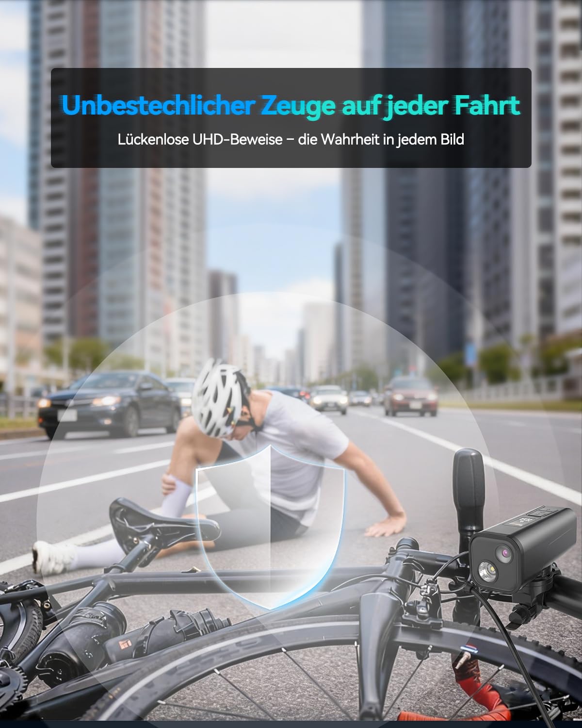 Spedal 4K Dashcam Motorrad, WiFi Dashcam Auto mit GPS-Tracking, 6-Achsen EIS, 6h Akku 30fps Action Cam, Fahrrad Kamera, 132° Weitwinkel, IP65 wasserdicht, Nachtsicht, inkl. 64GB SD-Karte (Grau)