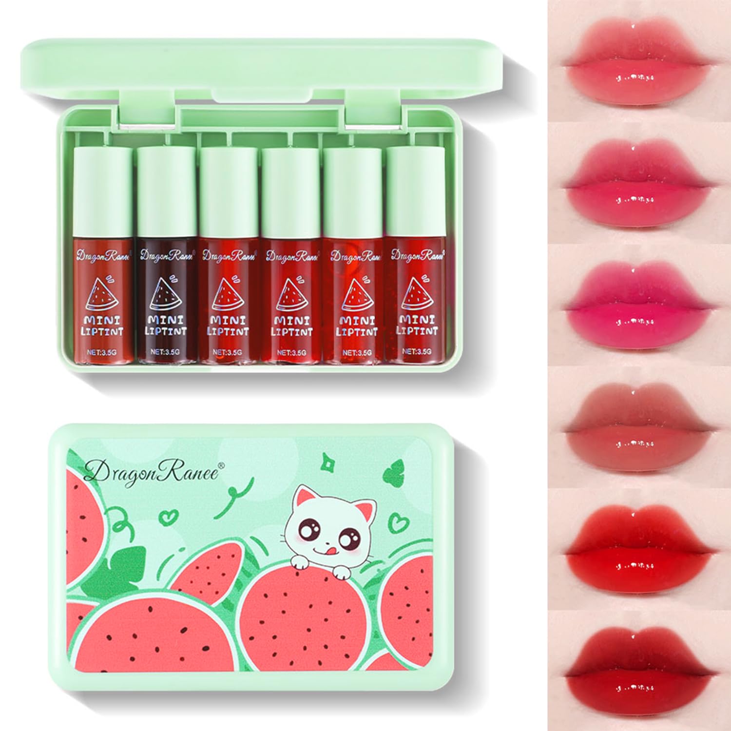 minion 　tint 2本セット+lip boost mint Amazon.com : Eakroo 6 Colors Watermelon Lip Stain Set, Korean
