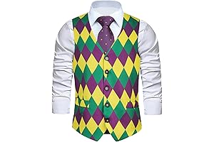 Adult Mardi Gras Vest: A Festive Costume for Men