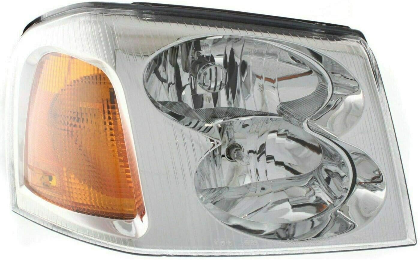 Headlights Set Halogen For 2002-2009 GMC Envoy Direct Replacement