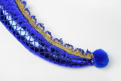 Miniatura 4 de ReliBeauty Disfraz de dragón azul para niños y niñas, disfraz de Halloween