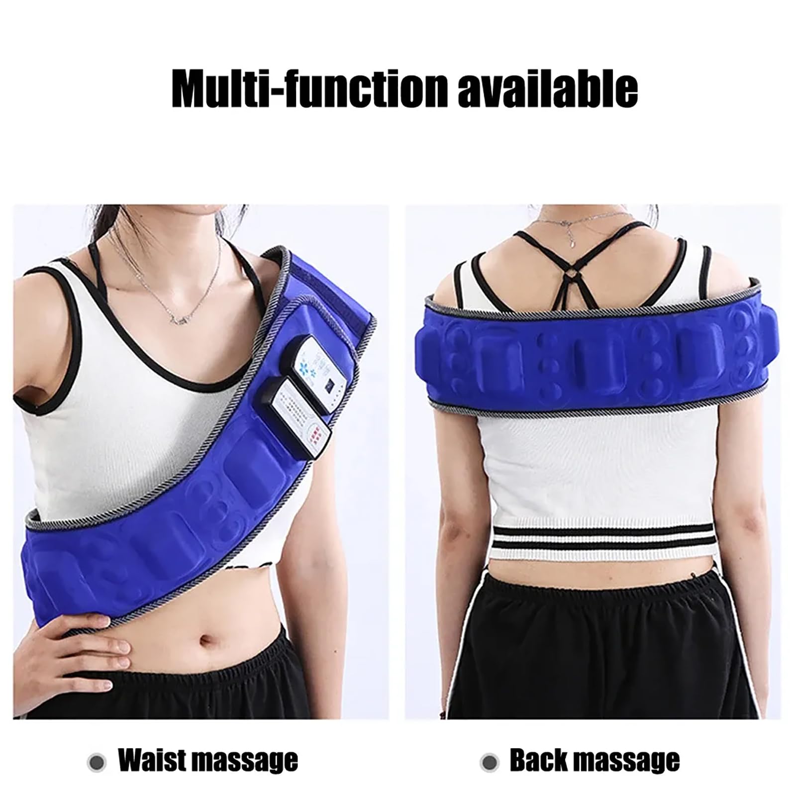 TsoLay Ceinture Amincissante Vibrante Électrique, Ceinture Amincissante électrique, brûleur de Graisse Abdominale, avec 38 Types de réglage de Vitesse et 18 aimants, pour la Maison et Le Bureau