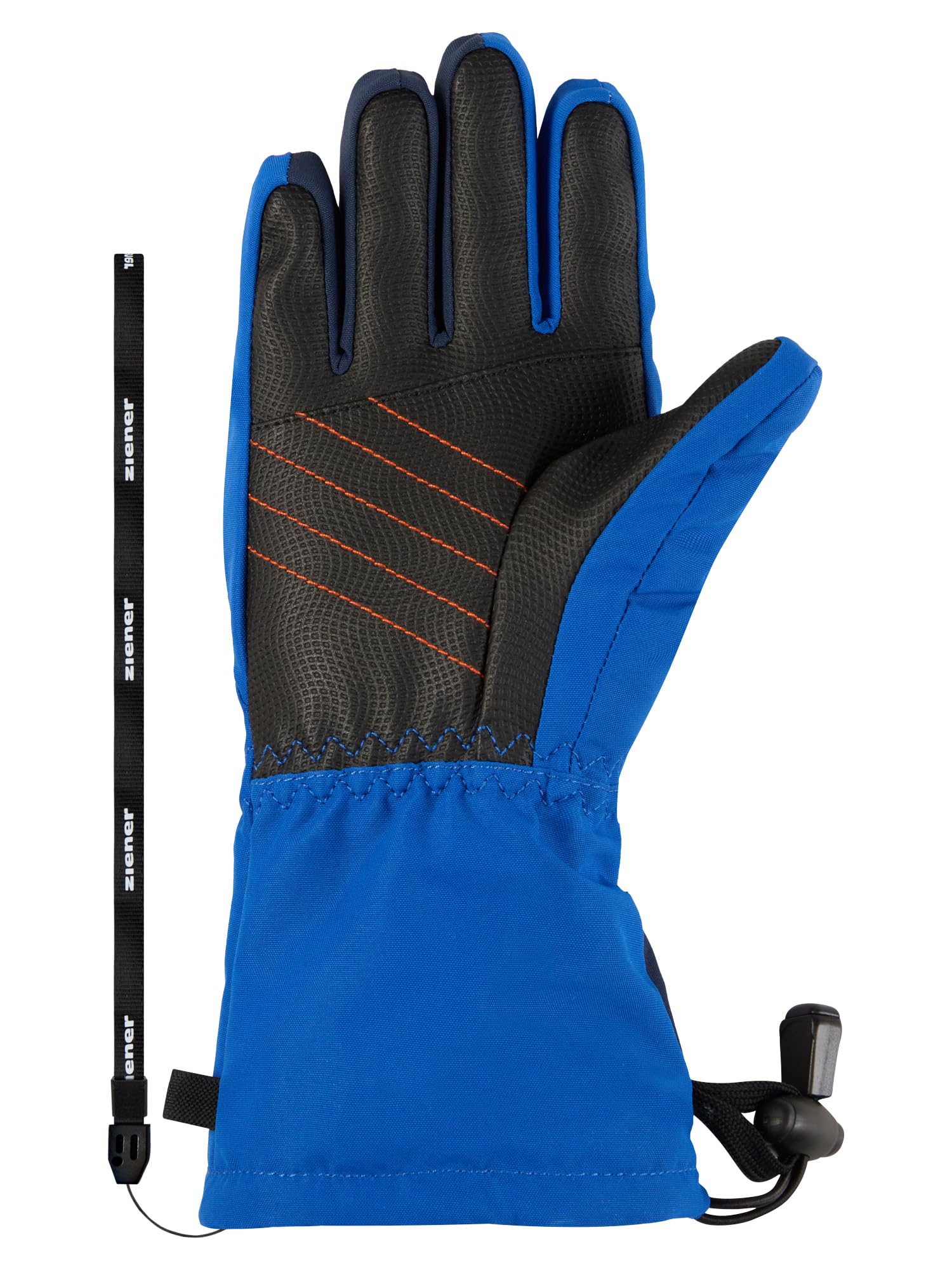 Ziener Guanti da sci Laval-Z per bambini, impermeabili, in lana, extra caldi, blu cobalto scuro, 5