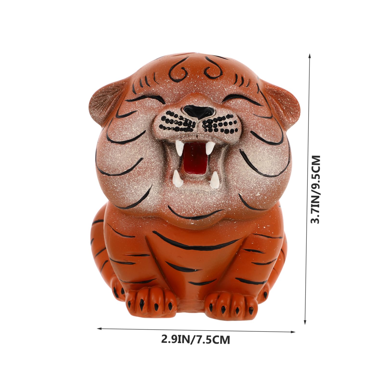minkissy Kreative Tiger Spardose aus Keramik mit Funktionaler Münzaufbewahrung und Dekorativem Charme Geschenk zum Neujahr und Hübsche Schreibtischdekoration für Kinder