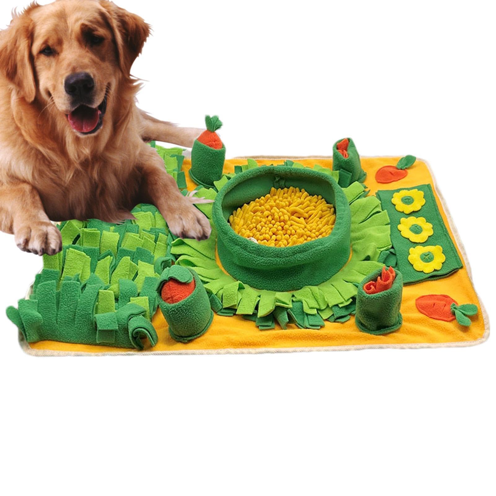 Tapis pour manger lentement et réduire le stress : jouet interactif anti-glouton pour chien