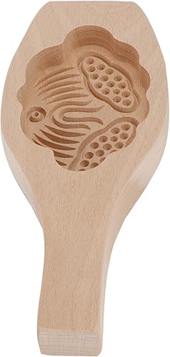 Miniatura 6 de Tnfeeon Hornear Wood Mooncake DIY Herramientas de decoración de cocina Bollo al vapor Pastelería (Lotus)