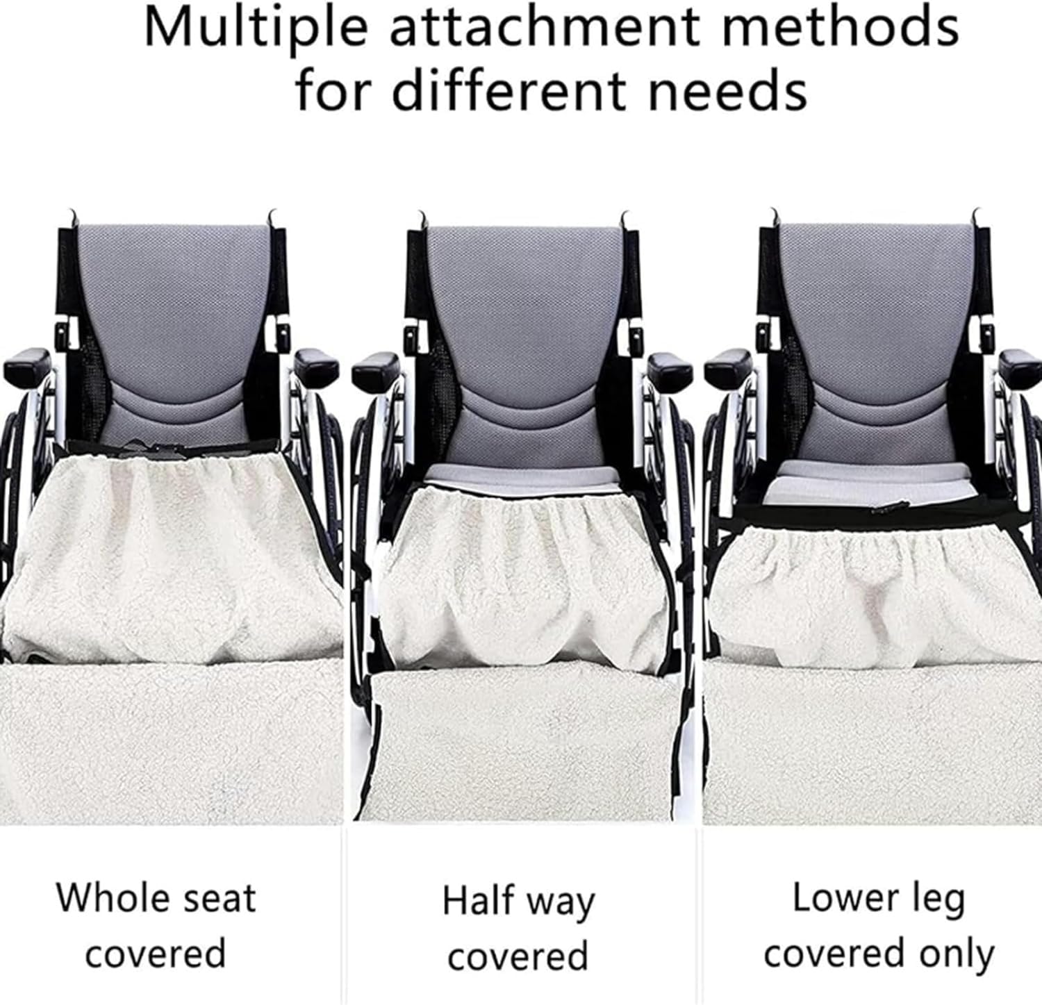 Manta para Silla de Ruedas para Mayor Calidez y Comodidad Manta acogedora para Silla de Ruedas Manta para piernas Manta con Cremallera para Regazo Manta para Personas Mayores Manta