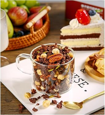 Hazelnut Dark Chocolate Baked Oatmeal 100g/bag Instant Crisps(3pcs)