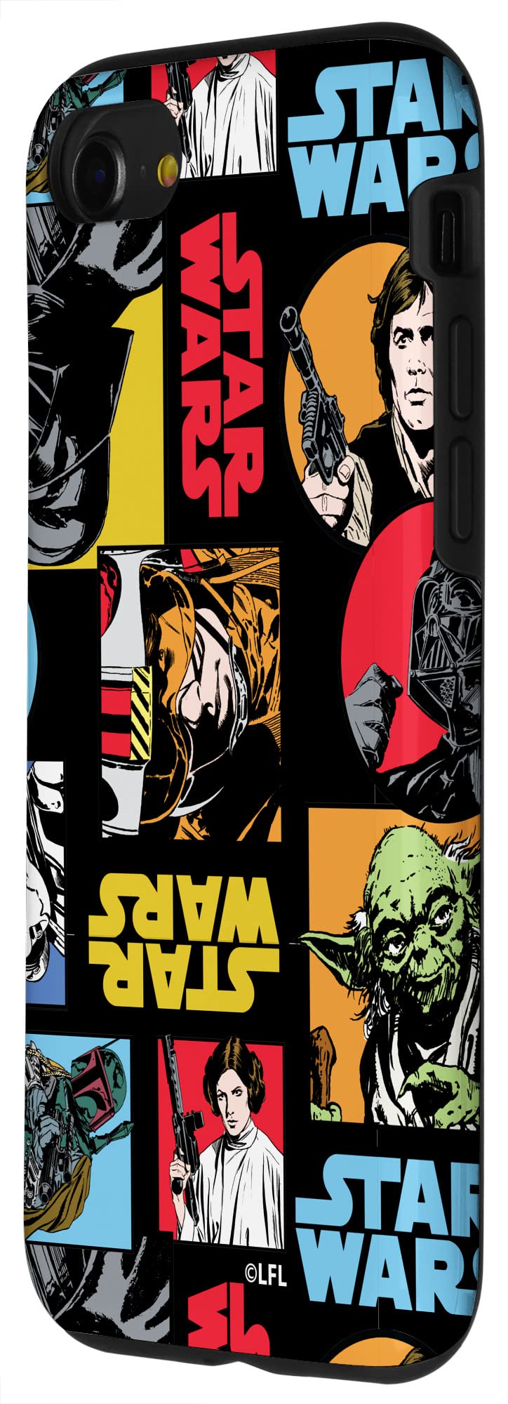 Custodia Per IPhone SE (2020) / 7 / 8 Con Tema Star Wars – The Empire Strikes Back: Cover Rigida Con Personaggi E Slot Porta Tessere - 3