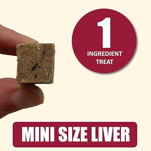 Miniatura 9 de Whole Life Pet Mini Ones - Golosinas de hígado de res para perros pequeños o golosinas de entrenamiento para perros de cualquier tamaño, grado