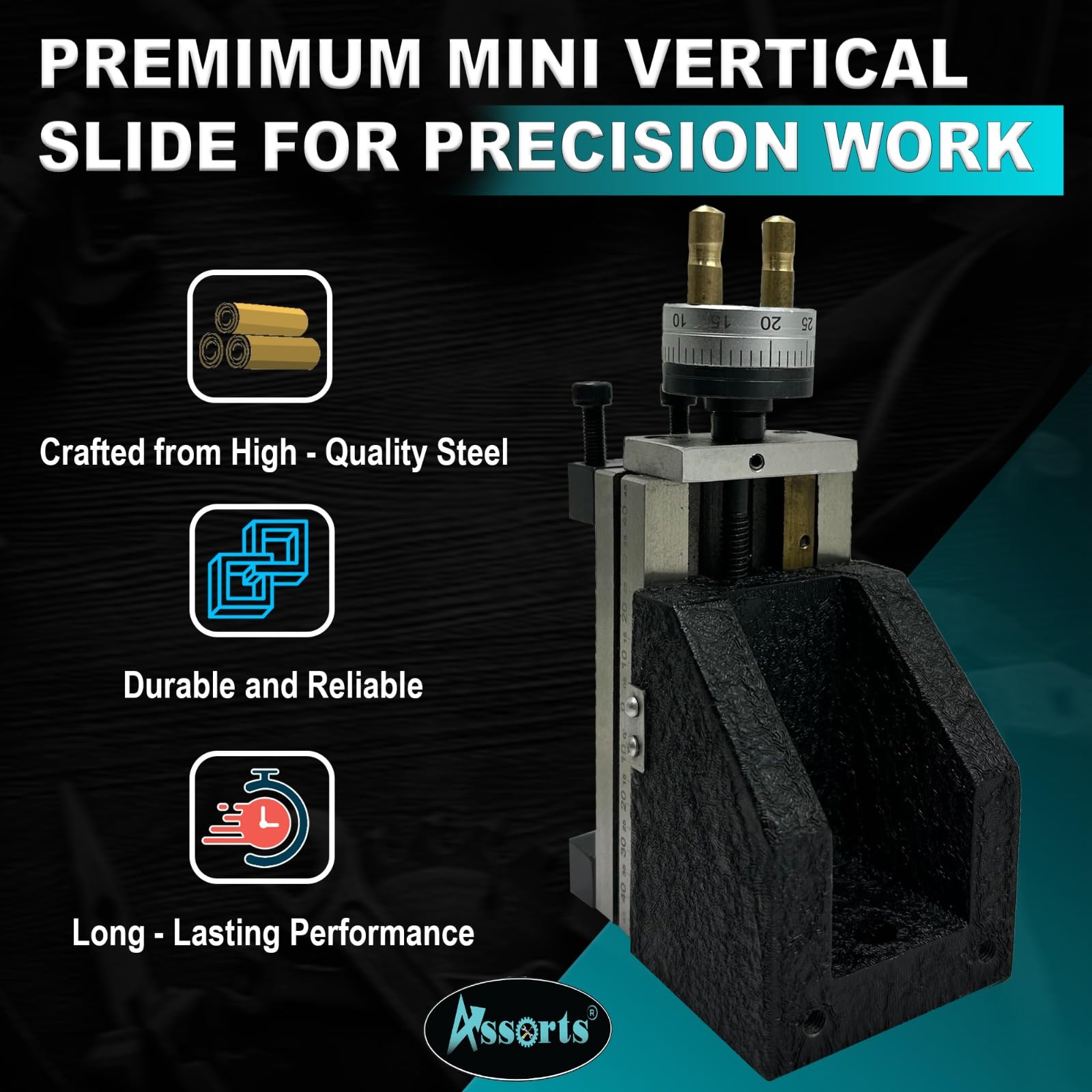 Mini Slide vertical (90 x 50 mm) para una operación instantánea de Milling en Lathe Machine